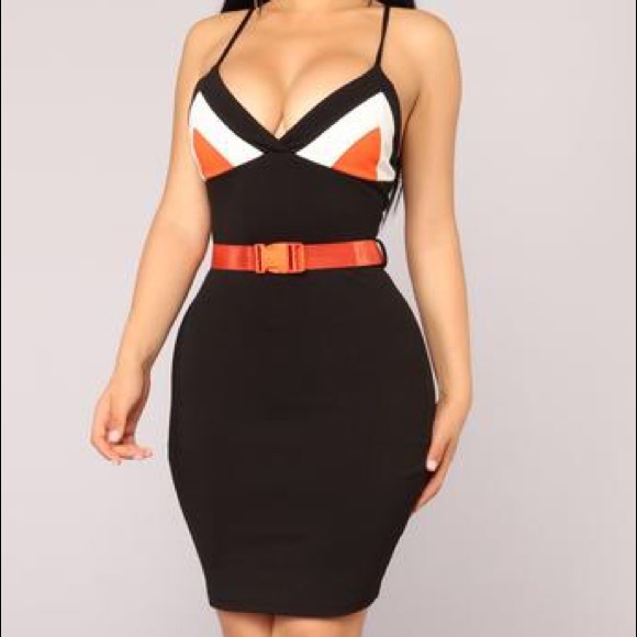 DONATED! Fashion Nova skin tight “buckled in belted dress!” - Picture 9 of 10